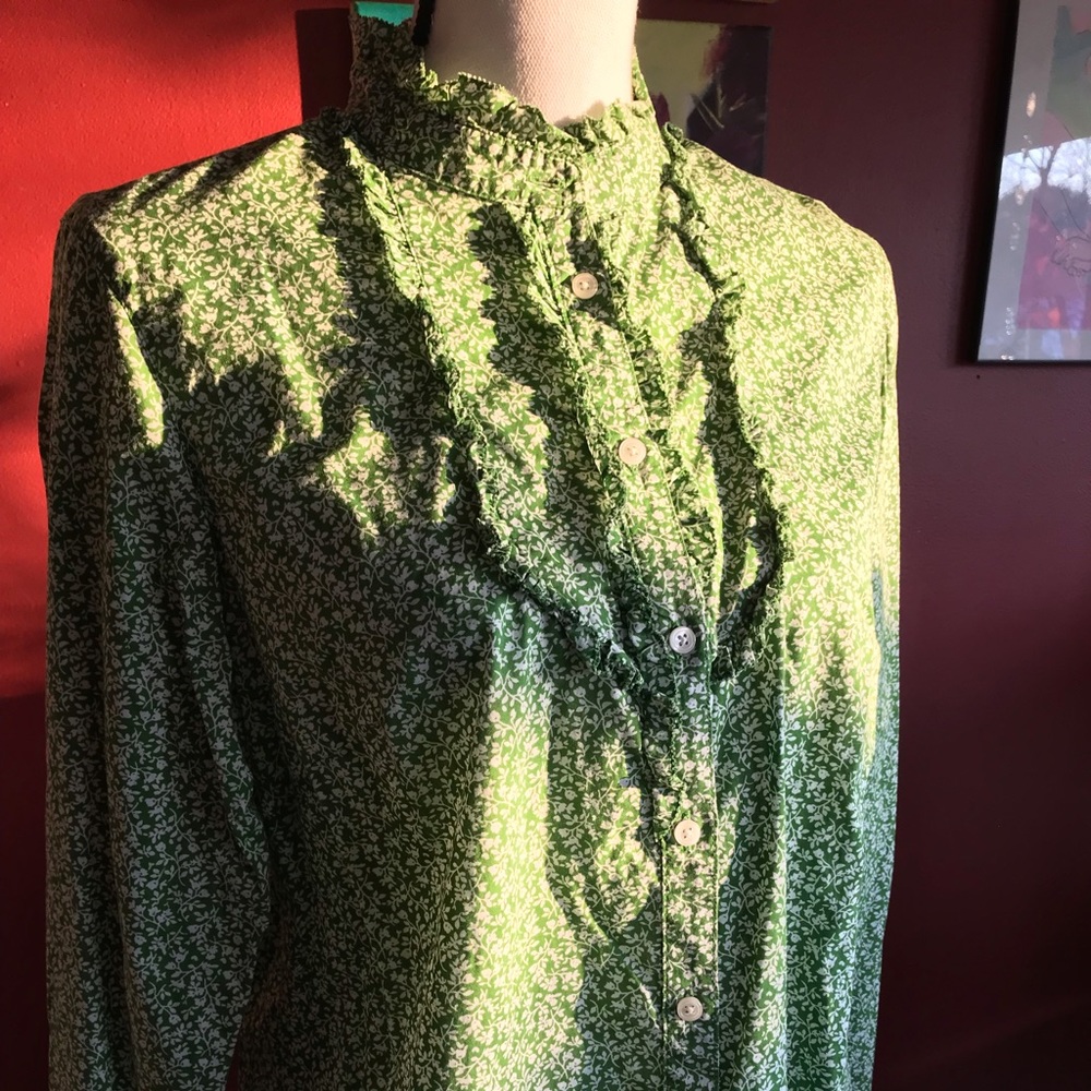 LL Bean long sleeve blouse